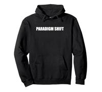 Changement de paradigme Sweat à Capuche, Unisexe pour Adultes, Noir, L