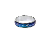 Changement de température de couleur pour les amoureux des battements de cœur ECG bijoux d'humeur pour couples caméra extérieure, One Size, Comme décrit, Comme décrit.