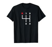 Changement de Vitesse Manuel (4 Vitesses) T-Shirt Graphique avec Valeur