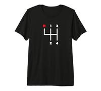 Changement de Vitesse Manuel (4 Vitesses) T-Shirt Haut de Gamme