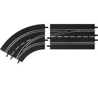 Changement de voie Courbe Aiguillage à gauche, extérieur vers l'intérieur 30363, Carrera DIGITAL 132/124