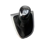 Changement Vitesse Pommeau Levier Pour Clio 4 IV MK4 12-19 LHD 5/6 Vitesses Levier Changement Tête Boîte Cache-poussière Pommeau Vitesse Soufflet Housse Protection Accessoires(Chrome 6 Speed)