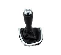 Changement Vitesse Pommeau Levier Pour Clio 4 IV MK4 12-19 LHD 5/6 Vitesses Levier Changement Tête Boîte Cache-poussière Pommeau Vitesse Soufflet Housse Protection Accessoires(Chrome 5 Speed)