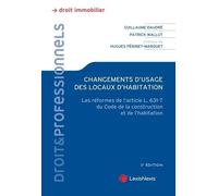 Changements d'usage des locaux d'habitation