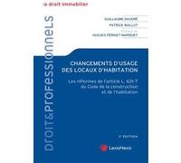 Changements d'usage des locaux d'habitation