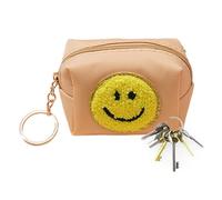 Changer de porte-monnaie pour pièce de monnaie, porte-monnaie pour femme | Doté d'un motif de broderie unique, porte-clés mignon pour pochette de pièces de monnaie | Pochette à monnaie mignonne, clé,