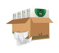 ABENA Slip Premium Lot de 4 serviettes d'incontinence tout-en-un pour homme et femme, éco-étiquetées, pour incontinence pour homme, taille L 3, tour de taille de 100 à 150 cm, absorption de 3400 ml,