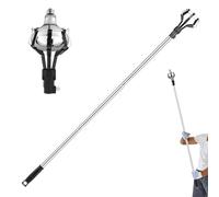 Changeur d'ampoule de plafond - Poteau extensible en acier inoxydable, outil d'éclairage à haute portée, dispositif de remplacement d'ampoule à longue portée | Outil d'installation po