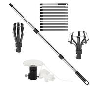 Changeur d'Ampoules pour Plafonds Hauts avec Perche - Attrape Ampoule pour Hauteurs,Outil De Changement D'ampoule À Perche Avec Et Ventouse Pour Extraction Pour Projecteur, Plafond, Lustre, Éco