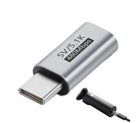 Changeur de genre USB C - Chargeur de type C pour synchroniser le moniteur de tablette | Design portable gris avec extrémités de connexion robustes, pratique Plug Play, gestion des câbles pour les