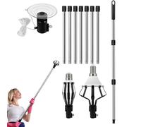 Changeur de lampe pour plafonds élevés - Outil de remplacement des ampoules avec pince à seau - Télescopique Changeur de lampe Pour Intérieur Lustres Résidentiel Maison Lieux Publics Plafonds
