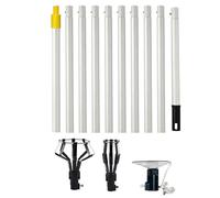 Changeur de lumière télescopique, tige d'extension réglable, outil de serrage de 370 cm avec construction robuste, outil de changement de lumière pour la maison et le bureau