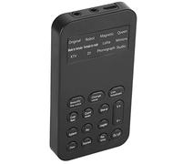 Changeur de Son, Universel Mâle À Femelle 12 Voix Embellissement ABS Changeur de Voix, Ajouté 8 Effets Sonores Fixes Jeu Mini Carte Son en Direct pour Téléphone Portable Ordinateur