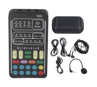 Changeur de Voix, Bluetooth 5.0 Microphone Portable Changeur de Voix avec Machine à Effets Multifonctions Sonores avec 8 Sons Différents pour(Version anglaise)