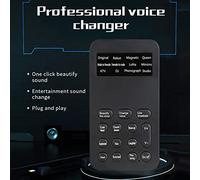 Changeur de Voix, Carte Son Portable au Son avec 12 Effets Sonores pour la Radiodiffusion en Direct