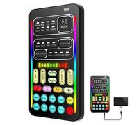 Changeur de voix, déguisement de voix portable, carte son avec 8 changements de sons d'effets sonores, changeur de voix compatible avec téléphone portable, ordinateur, table