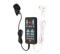 Changeur de Voix Portatif, Déguiseur de Voix, Mini changeur de Voix Portable avec Microphone, 10 Modes de Changement de Son, pour Téléphone Portable, PC, Ordinateurs Portables