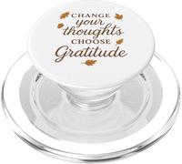 Changez Vos pensées Choisissez Gratitude Motivational Autumn PopSockets PopGrip pour MagSafe