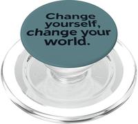 Changez-Vous - Le Monde Motivationnel Inspiratrice PopSockets PopGrip pour MagSafe