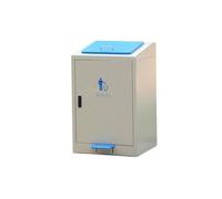 changgengyi Poubelle, Poubelle extérieure avec couvercle for zone fumeurs, en métal, pédale, 80 L/100 L(S)