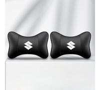 CHANGKAIFA 2 Pièces Coussins Appuie Tête Voiture pour Suzuki Celerio Grand Vitara, Cale Cou Oreiller Tête la Conduite Oreiller de Voyage Confortable,Black