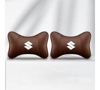 CHANGKAIFA 2 Pièces Coussins Appuie Tête Voiture pour Suzuki Vitara LY iV-4 Hybrid 2016-2024 2025, Cale Cou Oreiller Tête la Conduite Oreiller de Voyage Confortable,Brown
