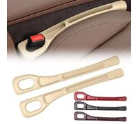 CHANGKAIFA 2 Pièces Siège de Voiture Gap Filler pour Nissan Pulsar C12 2013-2018, Voiture Gap Filler Pad,Bande de Remplissage D'espace de Siège de Voiture,Beige