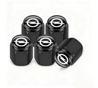 CHANGKAIFA 4 Pieces Bouchon Valve Pneu Voiture en Aluminium pour Opel Zafira Life S 2019-2020, Cache-pneus Protection Contre la Poussière Accessoire de Décoration,Black