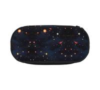 CHANGLEI Constellation Star Clusters Galaxies Trousse à crayons à double fermeture éclair avec 4 emplacements pour stylos et poche en maille, légère et durable pour l'école, le bureau ou le maquillage