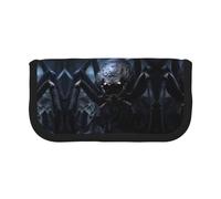 CHANGLEI Grande trousse à crayons en toile pour filles et garçons, motif araignée noire, légère, Noir , Taille unique, Organiseur de sac