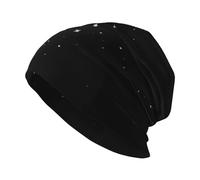 CHANGLEI Pizza Constellation Bonnet tricoté unisexe pour adulte en soie de lait - Imprimé complet - Double couche - Doux pour la peau - Respirant et extensible pour un confort tout au long de la