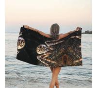 CHANGLEI Scary Spider Serviette en microfibre ultra douce à séchage rapide, motif imprimé complet, portable avec sac de transport, mousqueton pour gym, voyage, camping, plage, séchage rapide