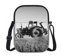 CHANGLEI Tractor Agriculture Tranquil Sac à bandoulière avec impression, tissu Oxford 600D léger, résistant à l'eau, résistant aux rayures, fermeture éclair + rabat à fermeture éclair
