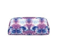 CHANGLEI Trousse à crayons personnalisée en cuir avec motif dauphins amoureux pour filles et garçons, trousse à crayons légère imprimée, Argenté., Taille unique, Organiseur de sac