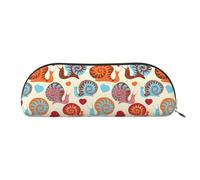 CHANGLEI Trousse de rangement en cuir avec motif escargot mignon - Léger - Imprimé, doré, Taille unique, Organiseur de sac