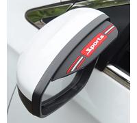 CHANGNIANFA 2pcs Rétroviseur Pare Pluie Fumée Pare Fumée pour Audi Q3 1 (I) 8U I 2011-2018, Vue Arrière Miroir Pluie Sourcil Voitures rétroviseur Couverture Accessoires,1