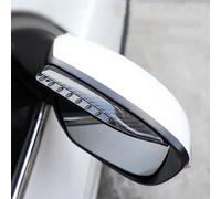 CHANGNIANFA 2pcs Rétroviseur Pare Pluie Fumée Pare Fumée pour VW Golf Sportsvan AM I 2014-2020, Vue Arrière Miroir Pluie Sourcil Voitures rétroviseur Couverture Accessoires,3