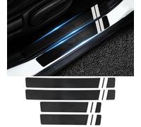 CHANGNIANFA 4 Pièce Fibre Plinthes Autocollant pour Citroen C4 II Hatchback 2010-2015, Anti-Dirty Antidérapan Pièces de Voiture Protection Seuil de Porte de Voiture Autocollant,4Pcs