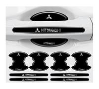 CHANGNIANFA 8 Pièces Film Protecteur pour Poignée de Porte de Voiture pour Mitsubishi Triton V Double Cab Pick Up 2019-2023, Autoadhésive pour Poignée de Porte Anti-Rayures