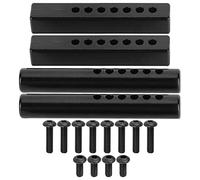 Changor 4 Pièces 1/10 RC Support de Pare-Chocs, Poteau de Support en Métal Anti-Vibration et Anti-Collision en Fer, avec Conception Carrée et Ronde, pour Voiture Hsp Redca