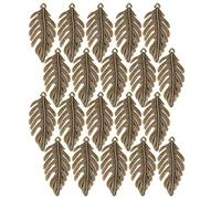 Changor Accessoires de Bijoux en Feuille de Bronze, Pendentifs élégants en Alliage pour Décoration Artisanale DIY, 20 Pièces