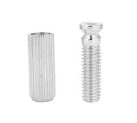 Changor Ancrages Trémolo de Guitare électrique Durables Réglables pour Floyd Rose, Ensemble de 2 Ancrages de Boulon de Remplacement de Guitare, Alliage de Cuivre et de Zinc, Or/argent/noir, pour