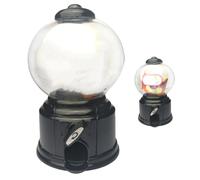 Changor Bubble Gum Machine Candy Dispenser, Mini Distributeur De Bonbons, for Kids Space Saving Lightweight Portable Retro Design Interactive for Games (Black)