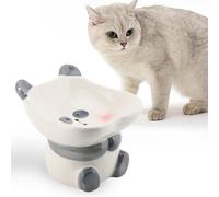 Changor Cartoon Panda en Céramique Snack Bol, Bol de Service de Bonbons, Plat de Nourriture pour Animaux de Compagnie, de Décoration D'intérieur de Forme Animale Multifonctionnelle, Bol