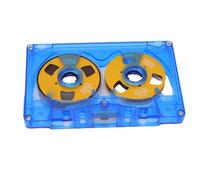 Changor Cassette Audio Vierge Cassette D'enregistrement de Bande Sonore 50 Minutes Type I Ferric Normal Biais Coque ABS Roue en Métal Boîte Transparente avec Bobines Lisses pour Mixtapes
