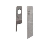 Changor Couteau Supérieur et Inférieur, Jeu de Lames de Surjet Robuste en Acier pour Machines à Coudre Domestiques, pour Surjeteuse Industrielle, adapté à Siruba 118460/118456