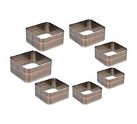 Changor Découpeuse Carrée pour L'artisanat du Cuir avec 7 Tailles - Moule de Poinçonnage en Acier Rapide Durable pour Ceinture, Portefeuille, Bricolage Faits à la Main pour les Travailleurs du Cuir