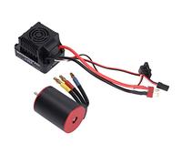 Changor Ensemble de Moteur combiné étanche sans Balais 60A ESC 3900KV, Haute Performance pour Voiture 1/10 RC, Aluminium et Plastique