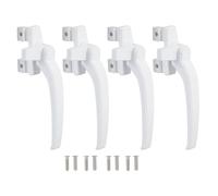 Changor Ensemble de Poignée de Fenêtre 4PCS, Horaire de Verrouillage Coulissant en Alliage en Alliage en Aluminium Universel pour Fenêtres Verticales Horizontales (Main droite)