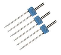 Changor Épingles à Aiguilles Doubles, Accessoires de Couture en Acier Inoxydable pour Points de Machine à Coudre - Kit de 3 Pièces pour les Amateurs D'artisanat (Aiguille double machine 4MM-3
